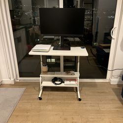 Desk With Shelves Adjustable Height Thumbnail