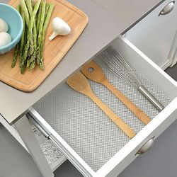 Premium Grip Shelf Liner (18"x4ft) Kitchen Drawer Cabinet Non-Adhesive - 3 Rolls Thumbnail
