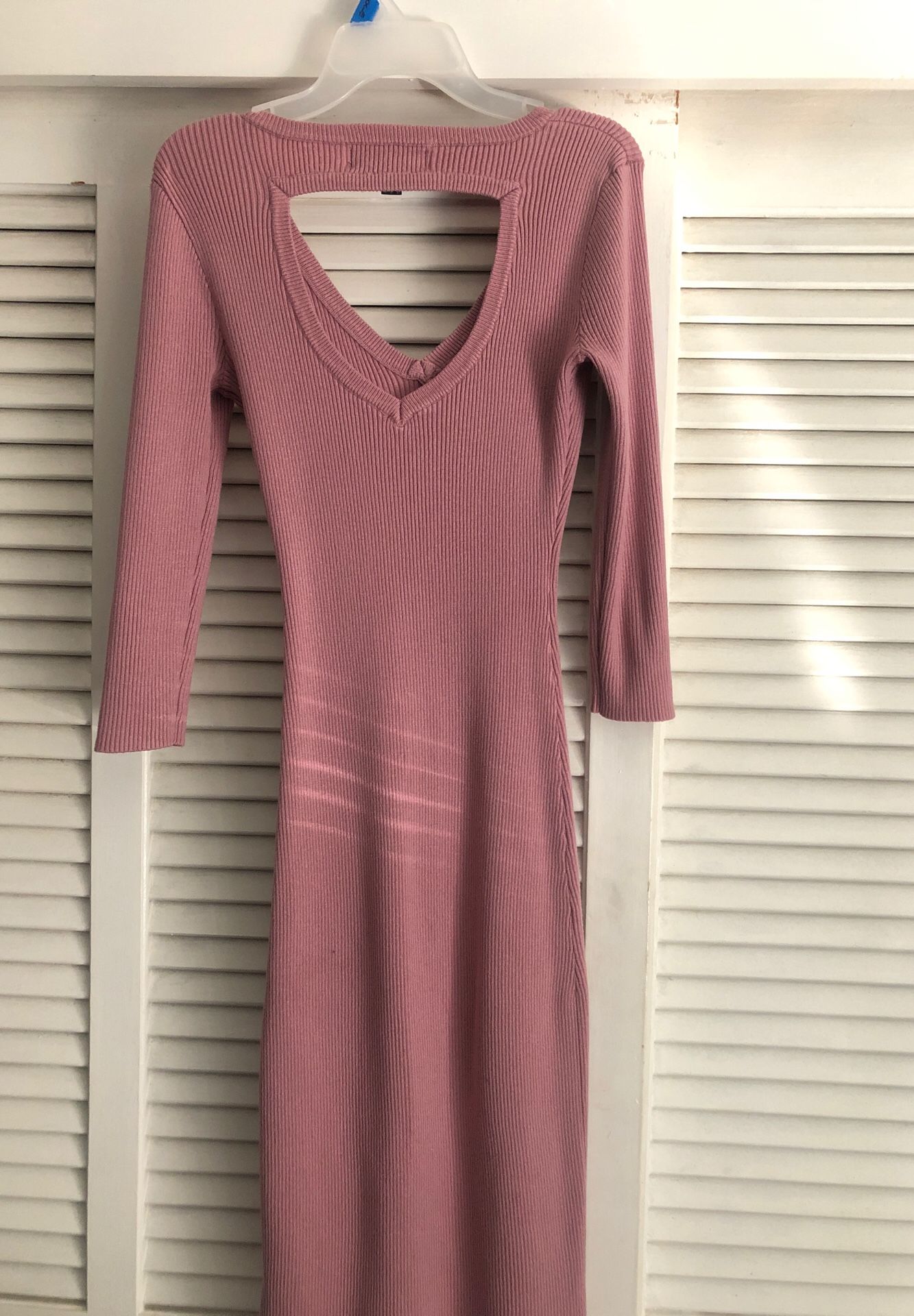Pink nude dress