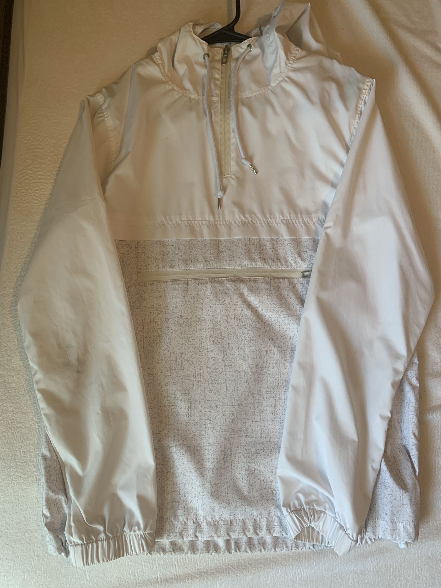 All White Windbreaker