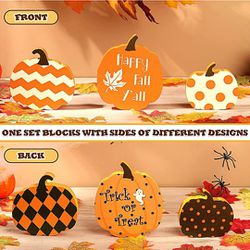 🎃 Pumpkin Table Wooden Sign (set of 3) Thumbnail