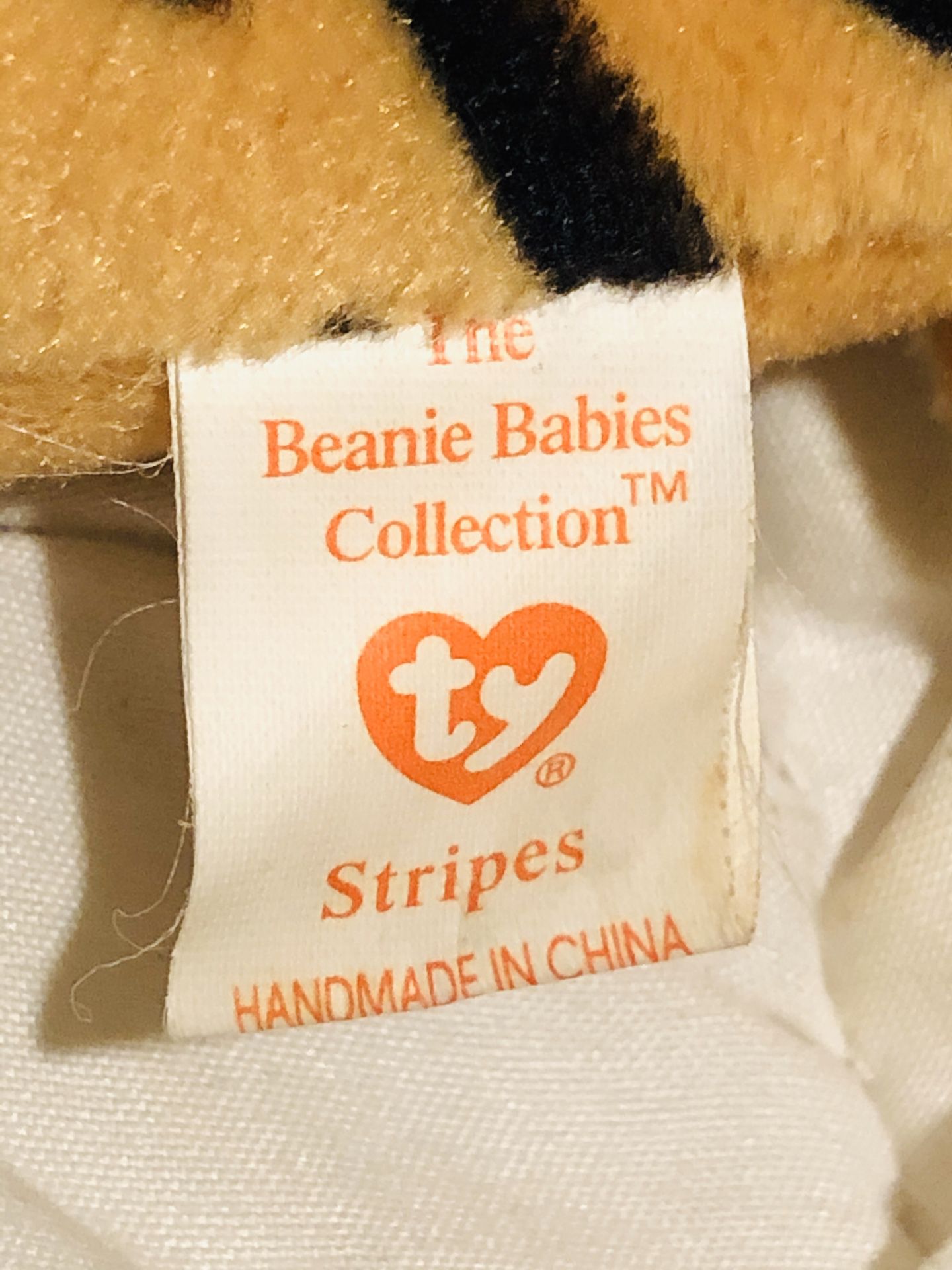 TY beanie baby stripes