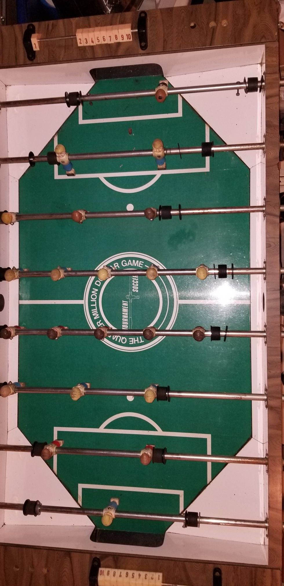 Vintage 1970s Lee Peppard foosball table Quarter million dollar game
