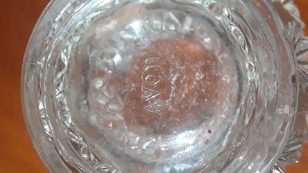 Avon Brand Crystal Bowl, 4 Inches Tall Thumbnail