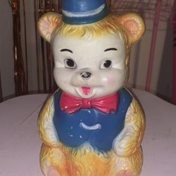 Vintage Circus Bear Rubber Toy Thumbnail
