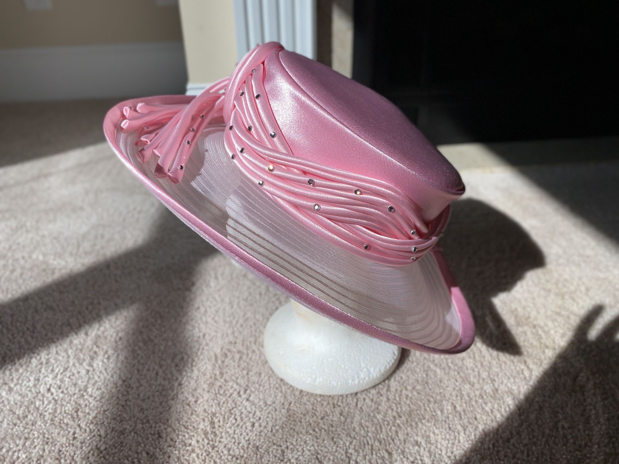 Ms. Divine Pink Satin Hat