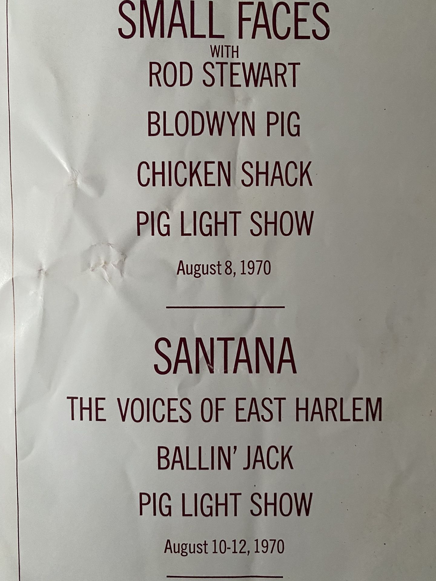 Fillmore East Programs And Concert tickets