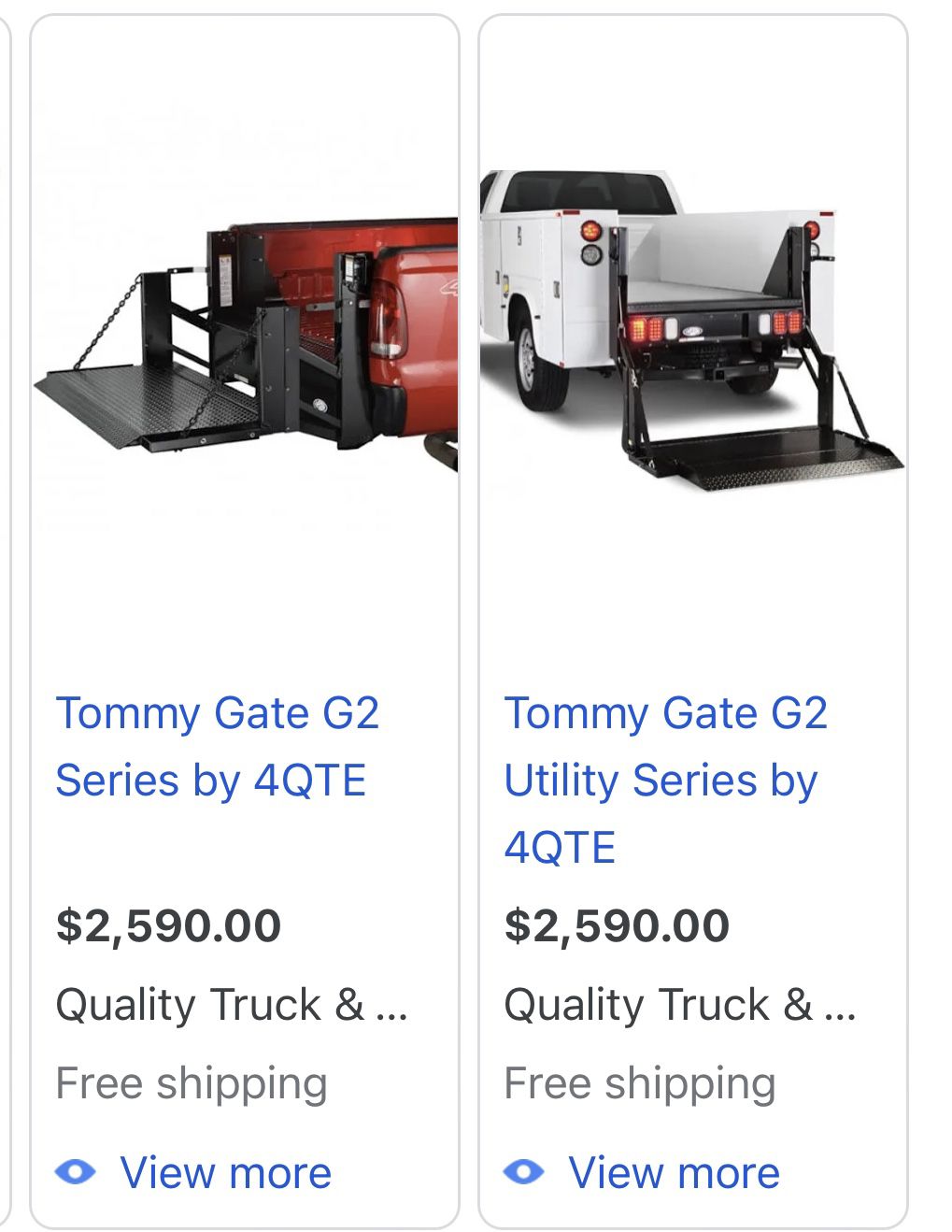Tommy Gate Hydraulic Truck Lift