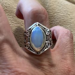 New Moonstone Sterling Silver Size 7 Thumbnail