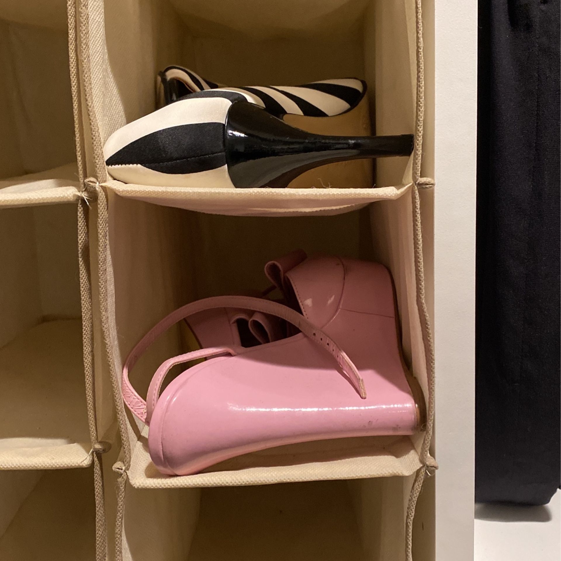 Shoe Organizer Rack Hanging Shoes Holder 10 Slots Or 20 Pairs Hanger Display Closet Storage