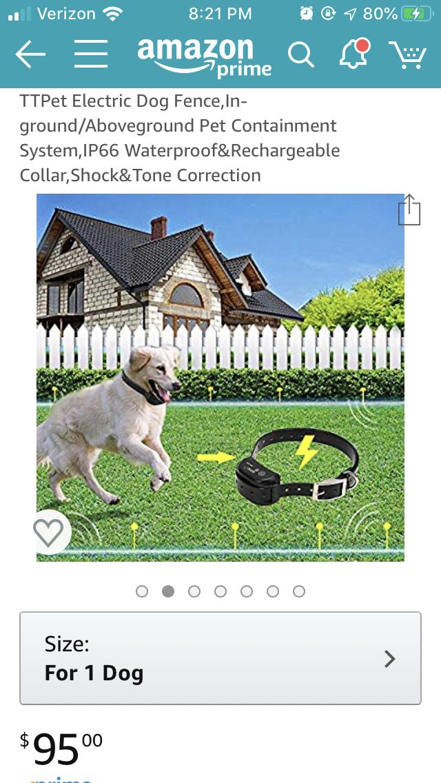 TTPet Electric Dog Fence,In-ground/Aboveground Pet Containment System,IP66 Waterproof&Rechargeable Collar,Shock&Tone Correction 