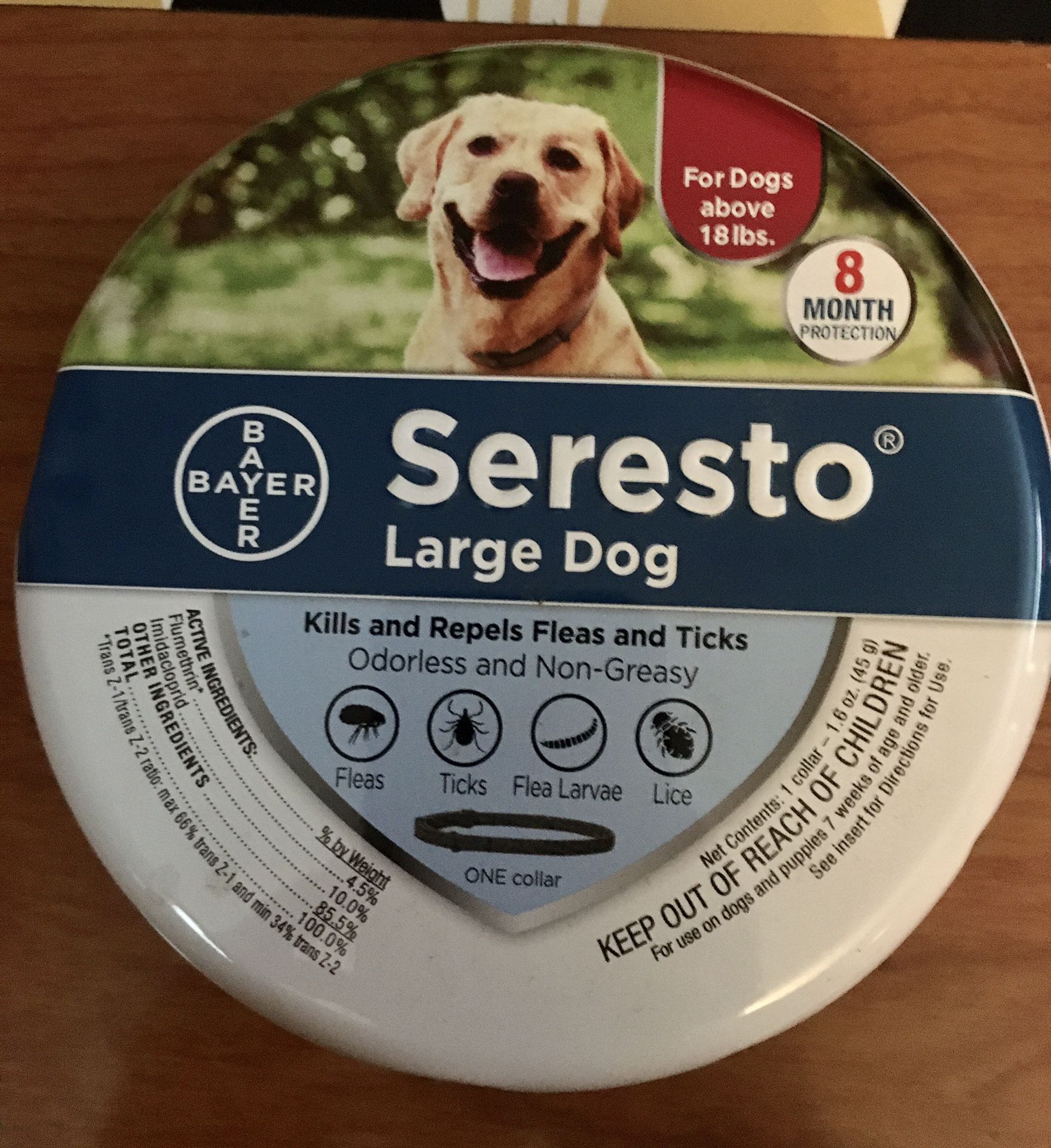 New Sealed Seresto For Large Dogs Over 18 Pounds