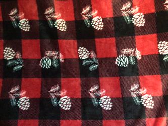 Fall Print Blanket 75”x60” Fleece REDUCED Thumbnail