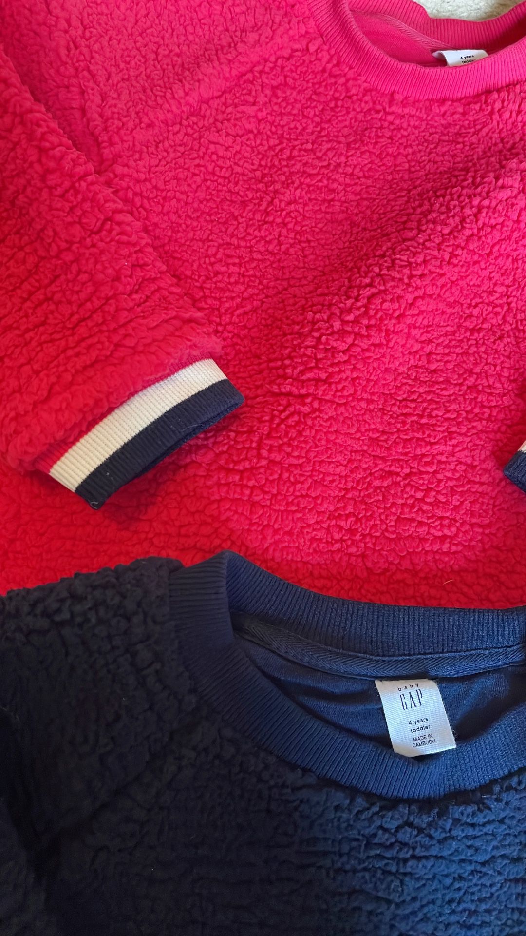 Bundle of BabyGAP Sweater Sweatshirts Pink and Navy, 4T