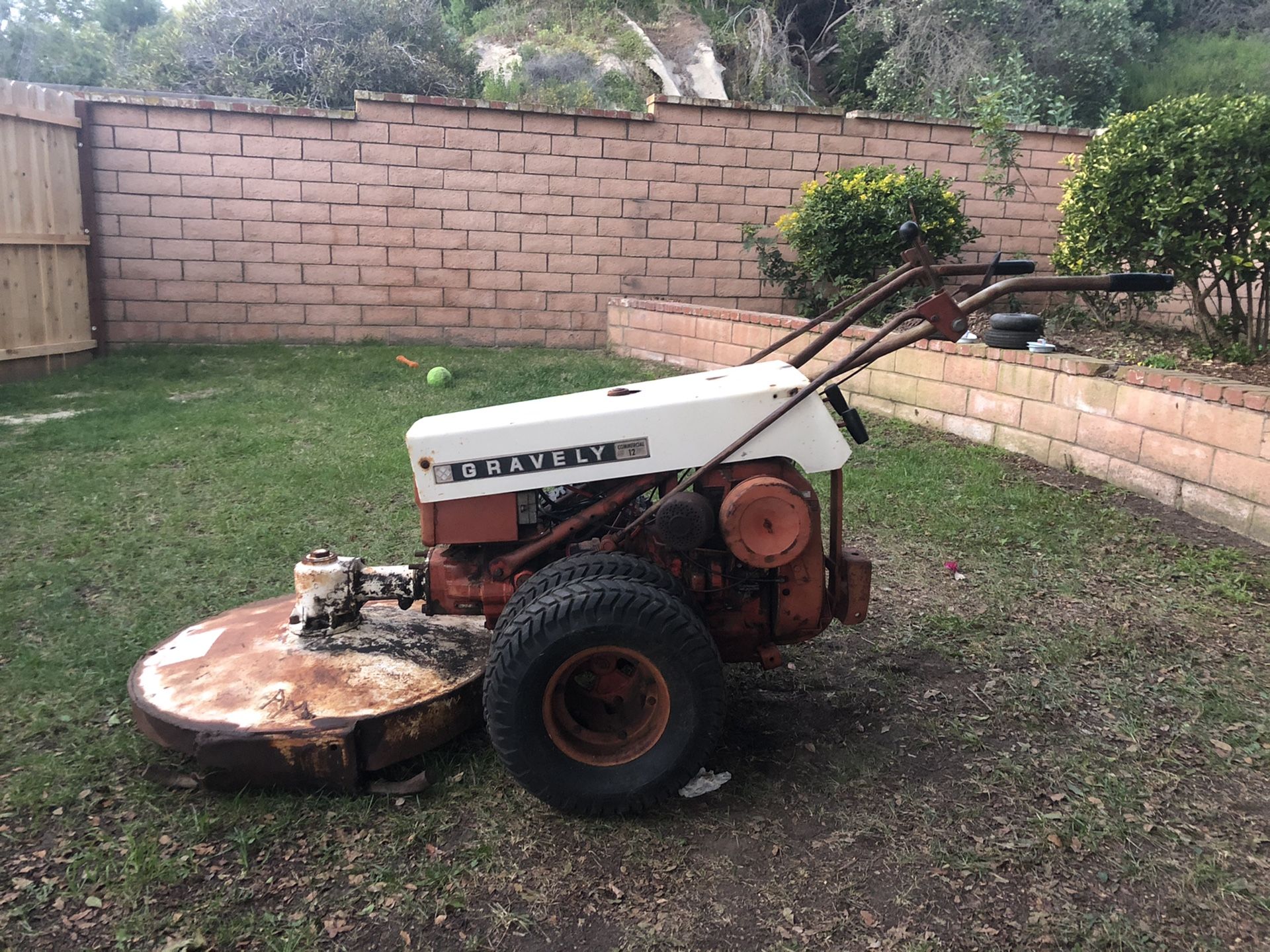 Gravely Commercial 12 WalkBehind Brush Mower 1960s for Sale in