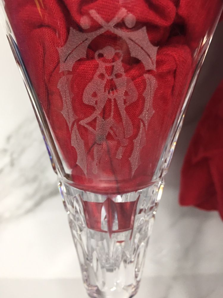 Water Ford crystal champagne flutes