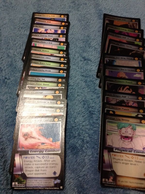 Dragonball Z saiyan saga gaming cards lot of 34