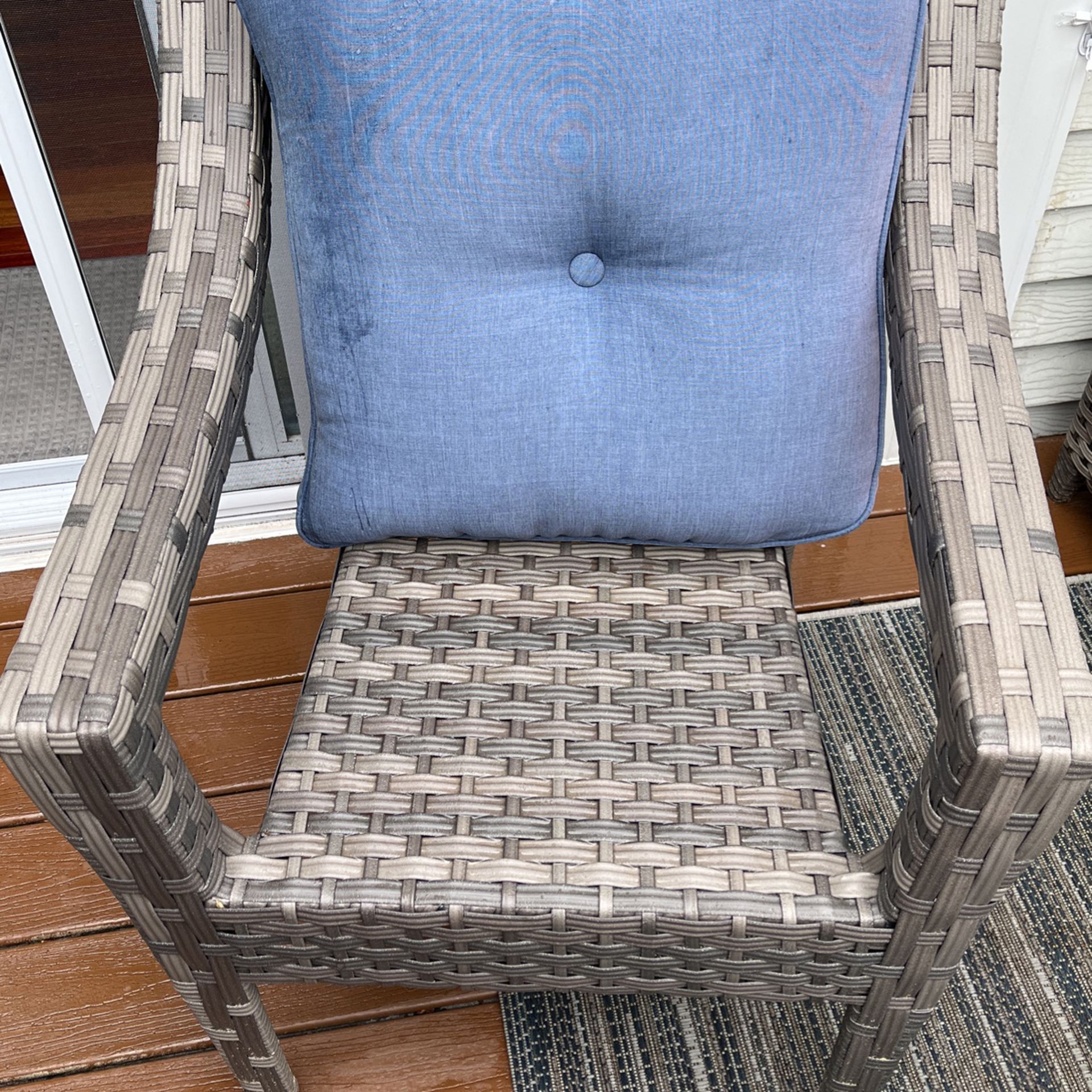 Grey Wicker Chair