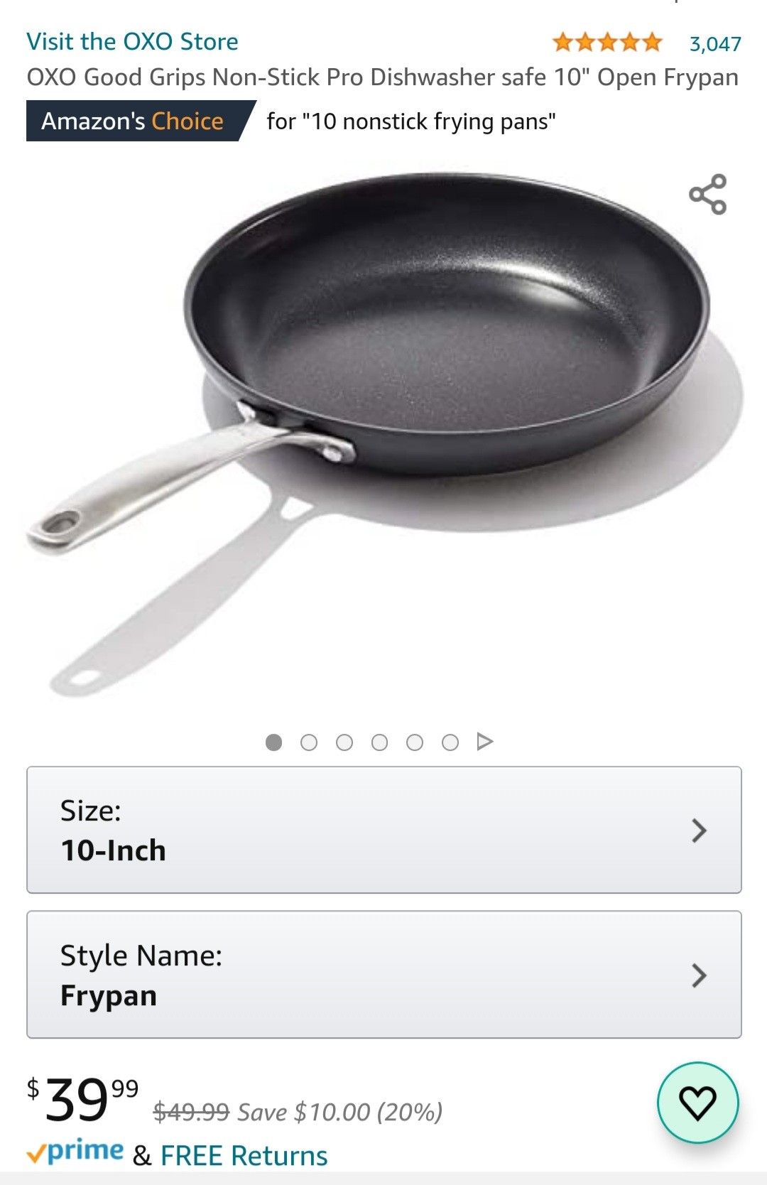 OXO Good Grips 10" Fry Pan