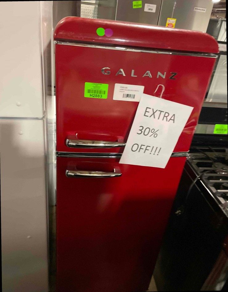 Galanz bcdv 62h 7 6 cu ft retro mini refrigerator tb6 for sale in