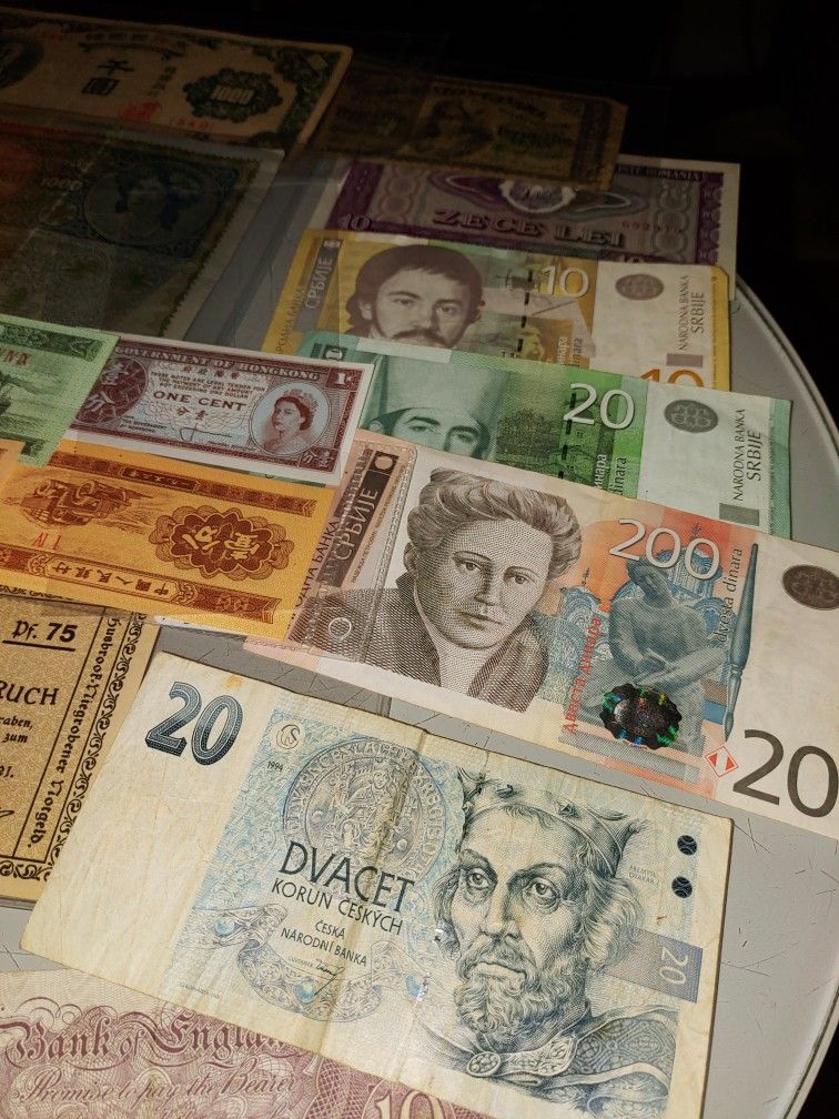 Foreign World Banknotes Currency Collection