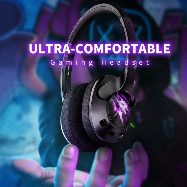 EKSA USB Gaming Headset 7.1 Surround Sound Headphones Breathable Earmuffs