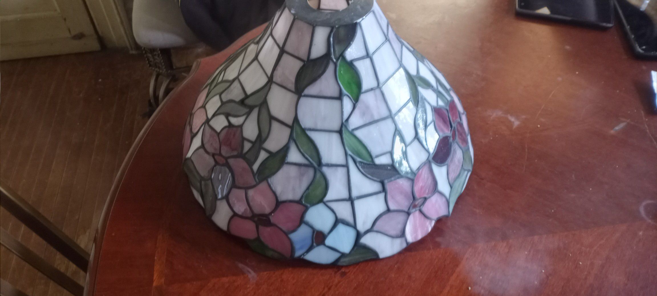Stained glass lampshade