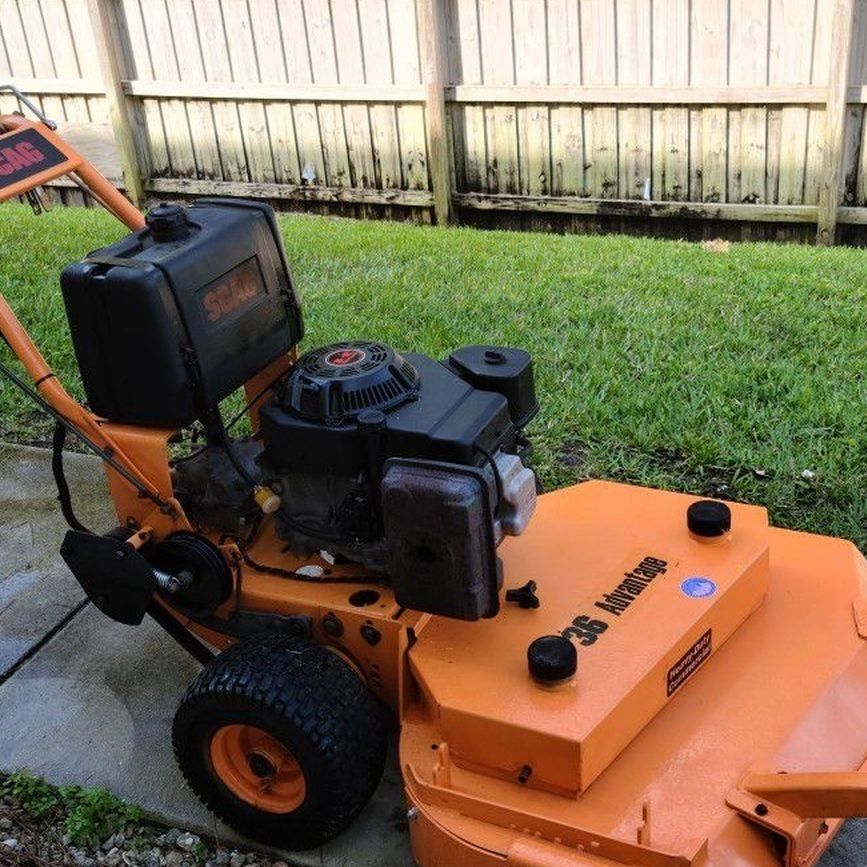 36" Scag Commercial Walk Behind Self Propelled Mower W/2 Wheel Sulky