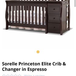 -Convertible crib and changing table to  bed Thumbnail
