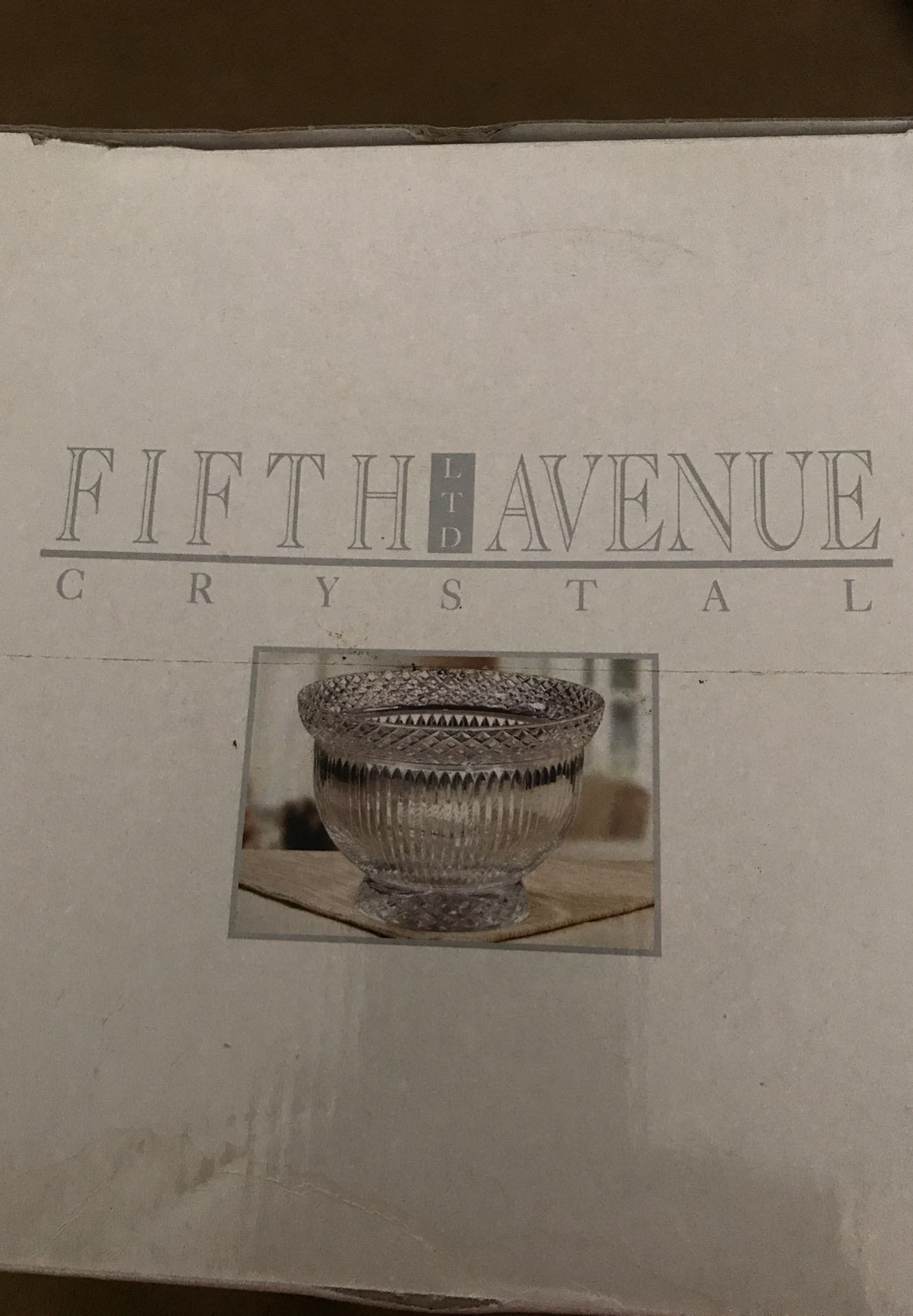 FIFTH AVENUE "Estate" Crystal Round Bowl
