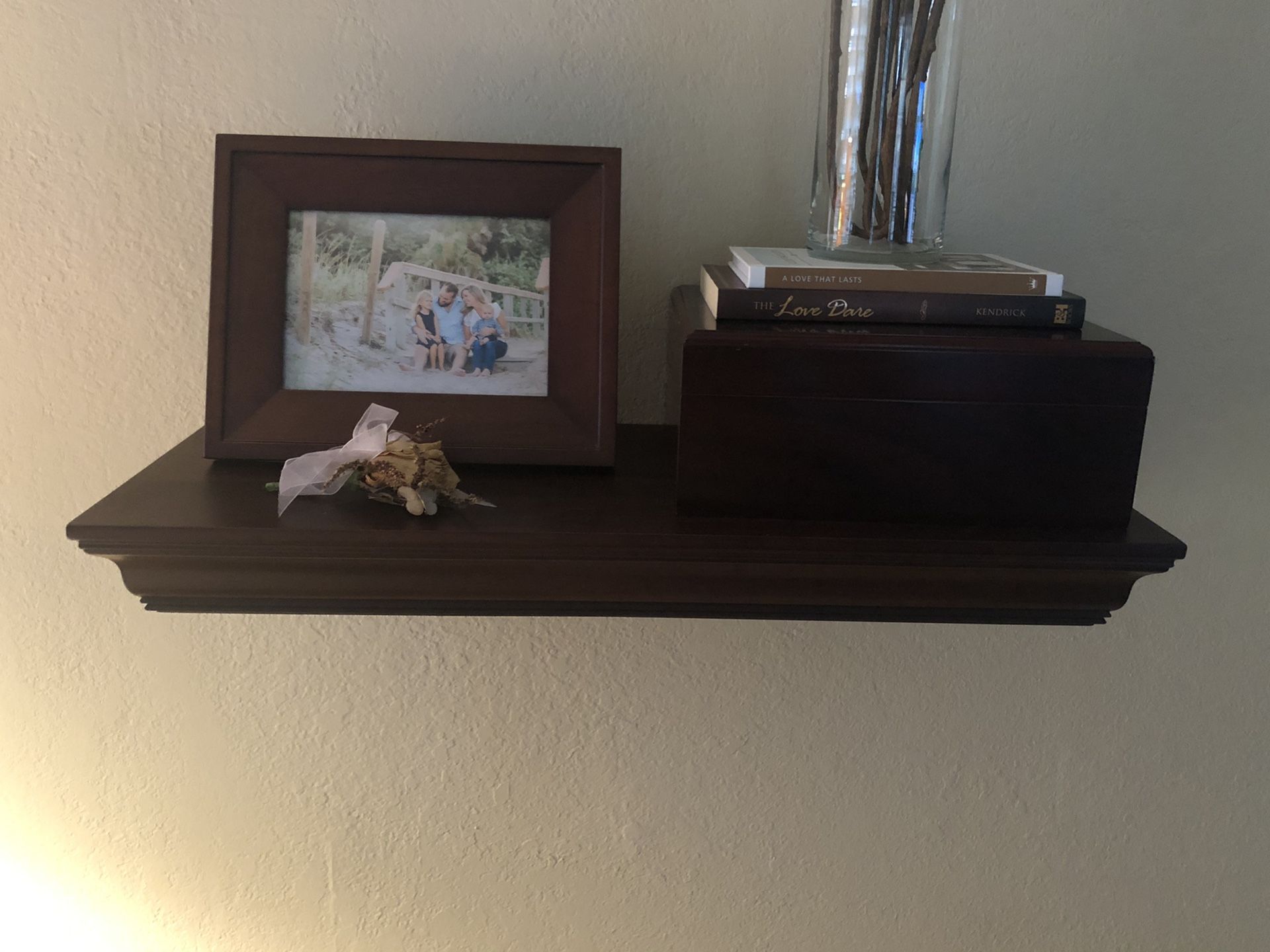Pottery Barn crown molding floating shelves (set of 3)