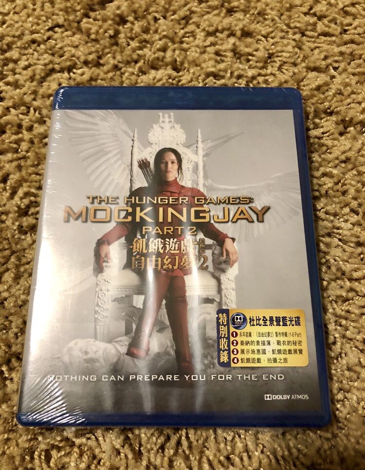 The Hunger Games Mockingjay Part 2 Blu-ray Chinese Version 