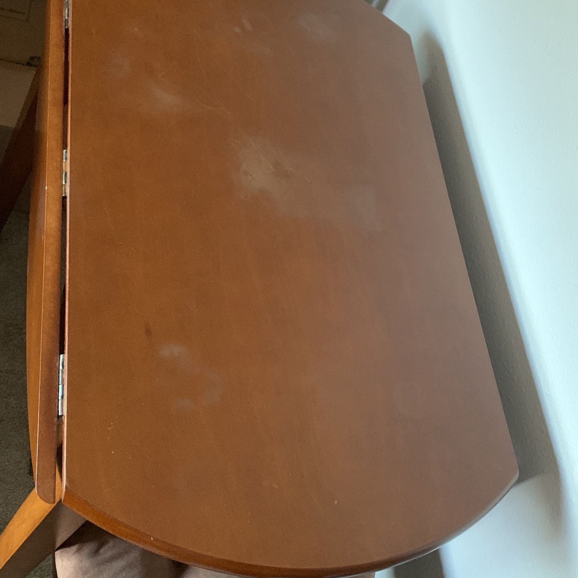 Brown High top Table And 2 Additional Ikea Chairs
