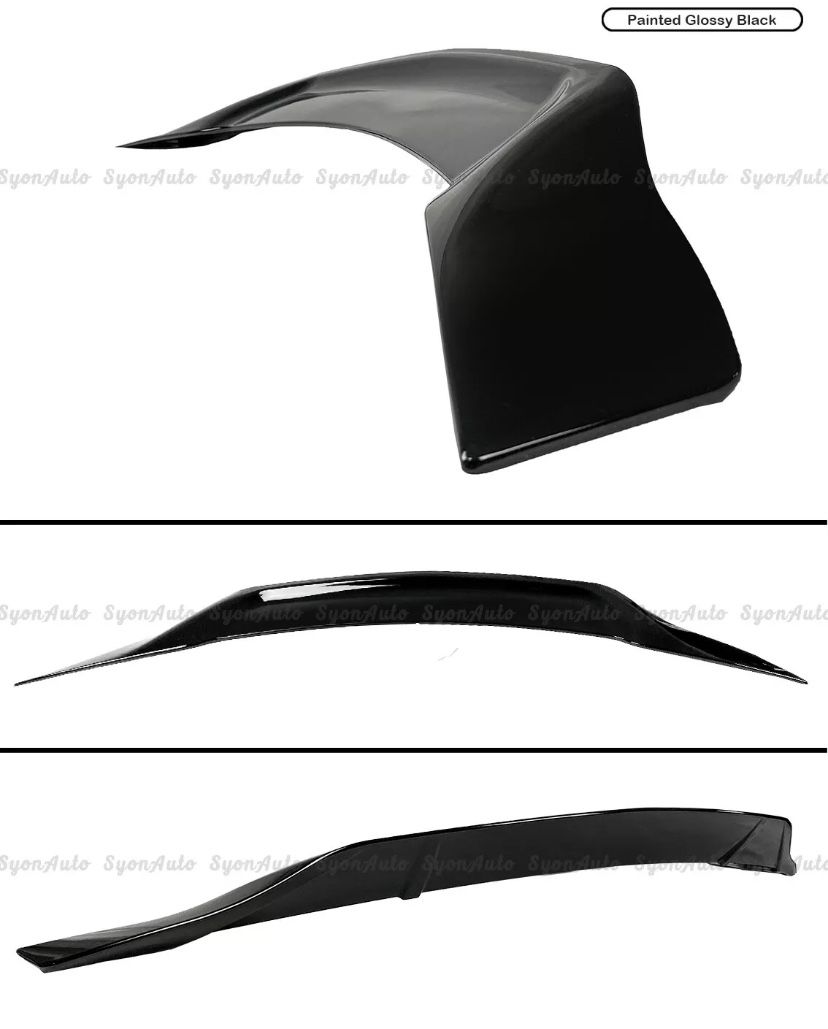 FIT 08-2014 MERCEDES BENZ W204 GLOSS BLACK RS STYLE HIGH KICK TRUNK SPOILER WING