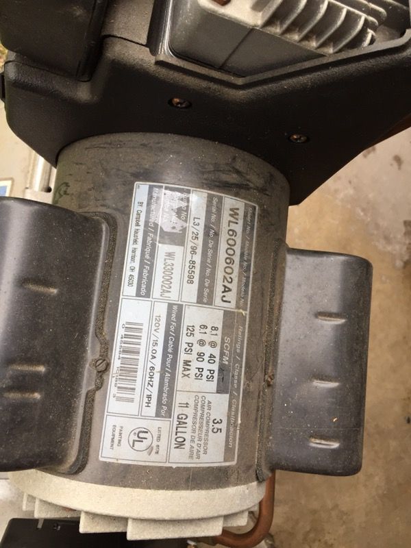 campbell hausfeld air compressor 3.5 hp 11 gallon