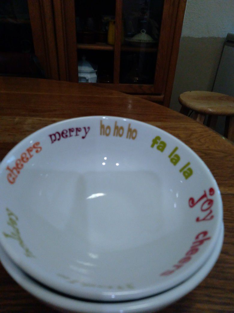 Home Christmas Porcelain Bowls