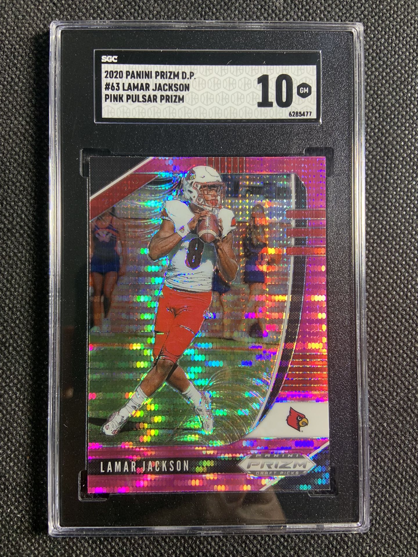 2020 Panini Prizm DP Pink Pulsar Lamar Jackson Sgc 10 Gem Mint Baltimore Ravens Mvp🔥🔥🔥