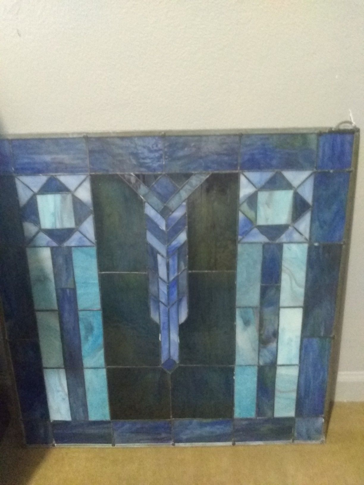 33x24-in stained glass hanging