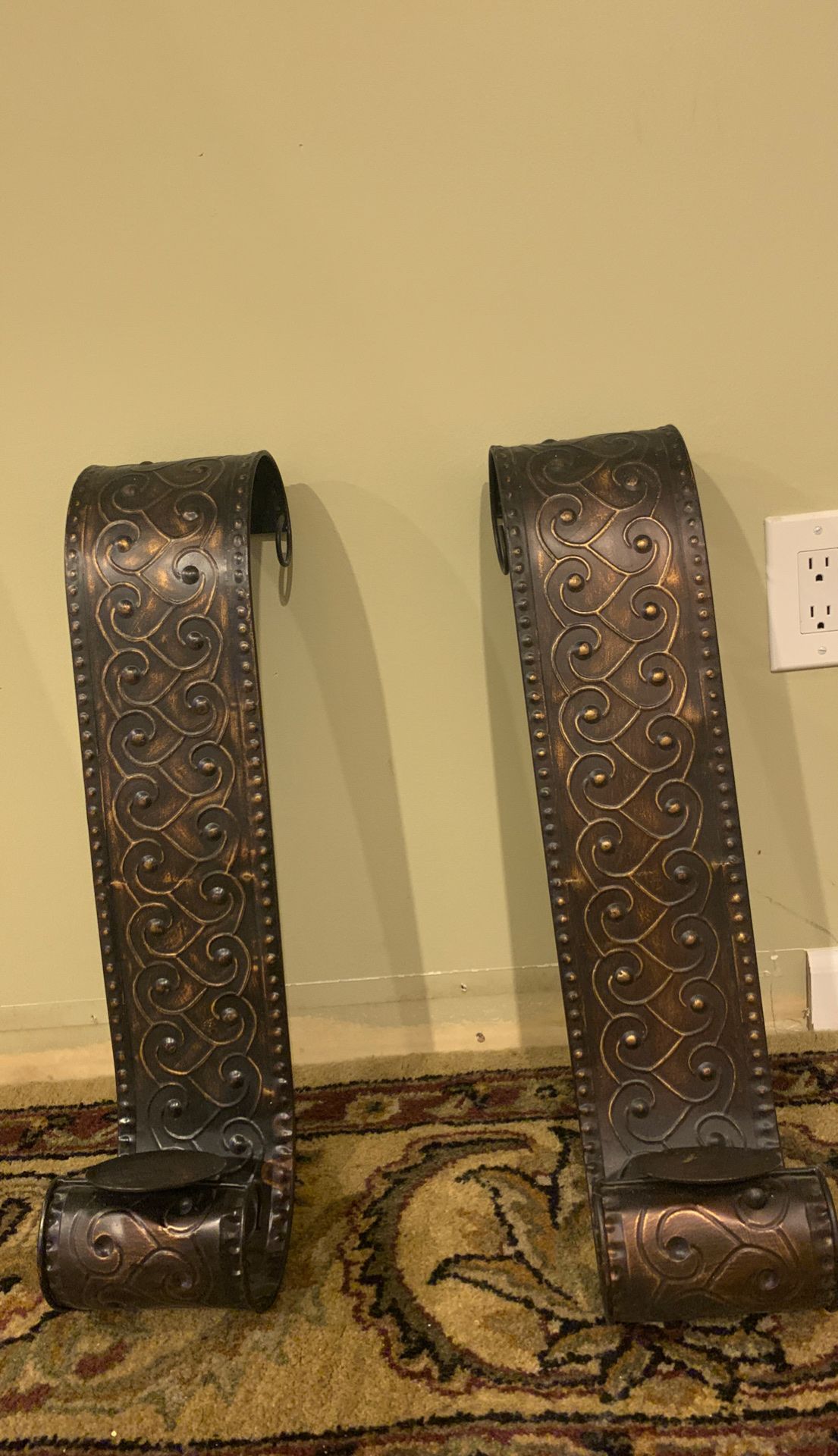 Wall mounted candle holders
