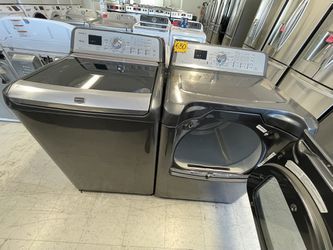 Maytag Tap Load Washer And Electric Dryer Set Used Good Condition With 90days Warranty  Thumbnail