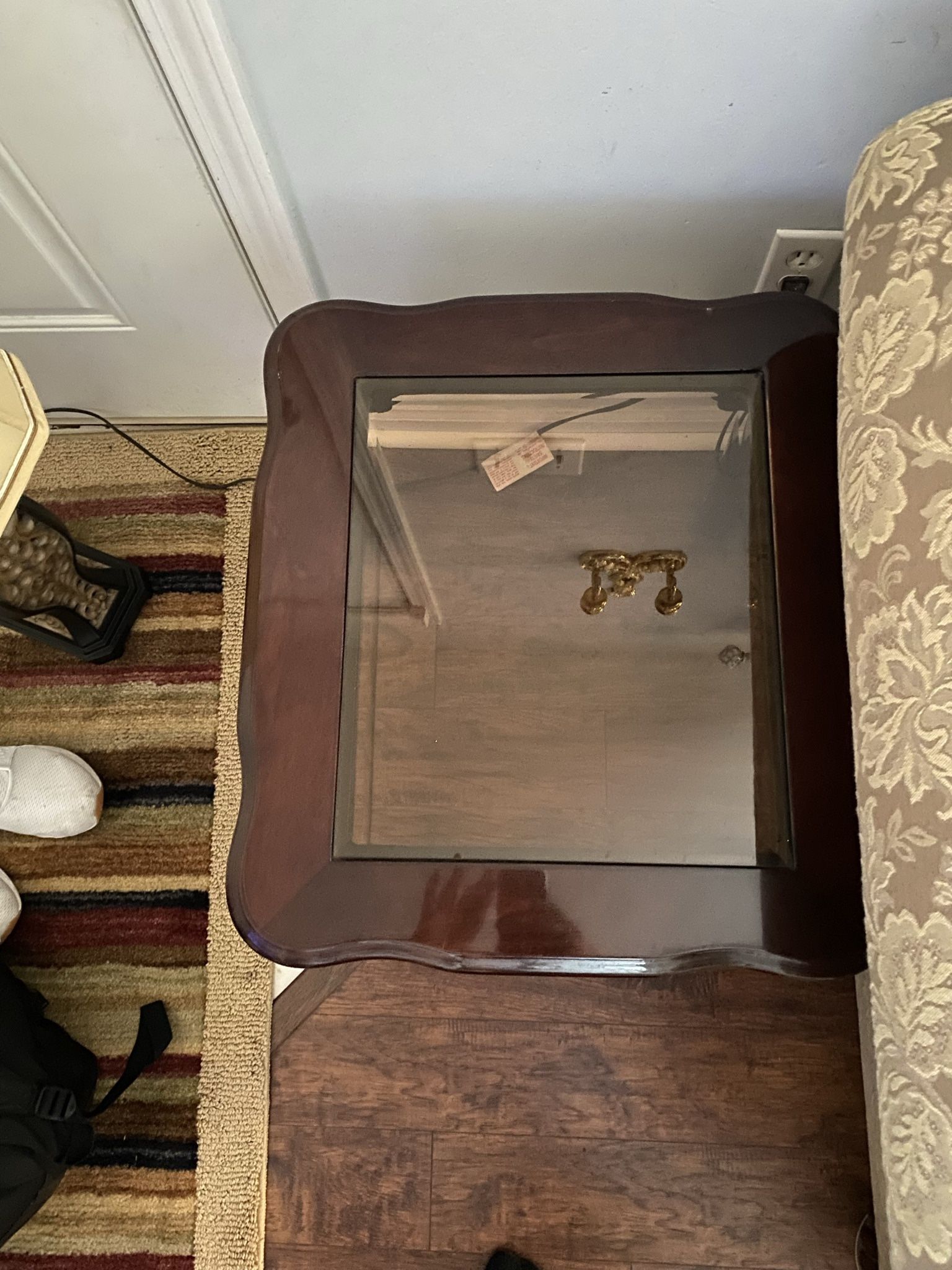 Living Room Set: End Table, Coffee Table, & China Cabinet