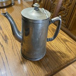 Grand Silver Company Wear Brite Nickle Silver Cofee/Tea Pot Thumbnail