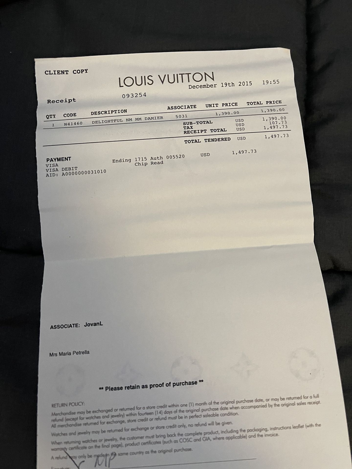 Louis Vuitton Delightful Bag