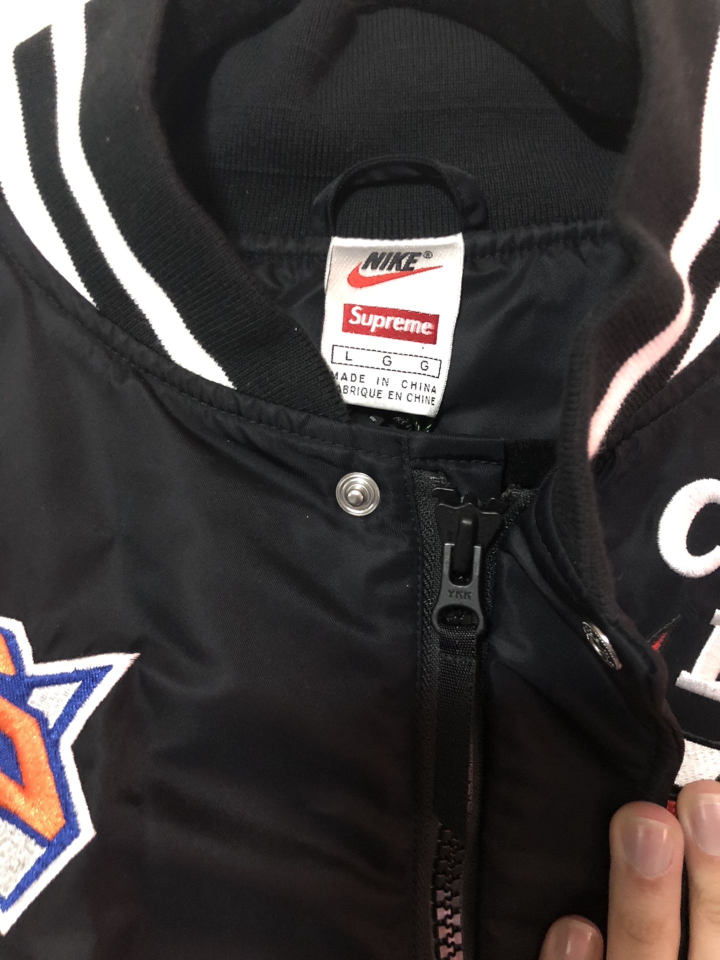 New Supreme Satin Jacket NBA Sz Large