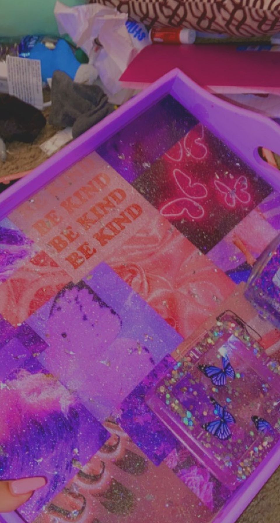 A Purple Rolling Tray