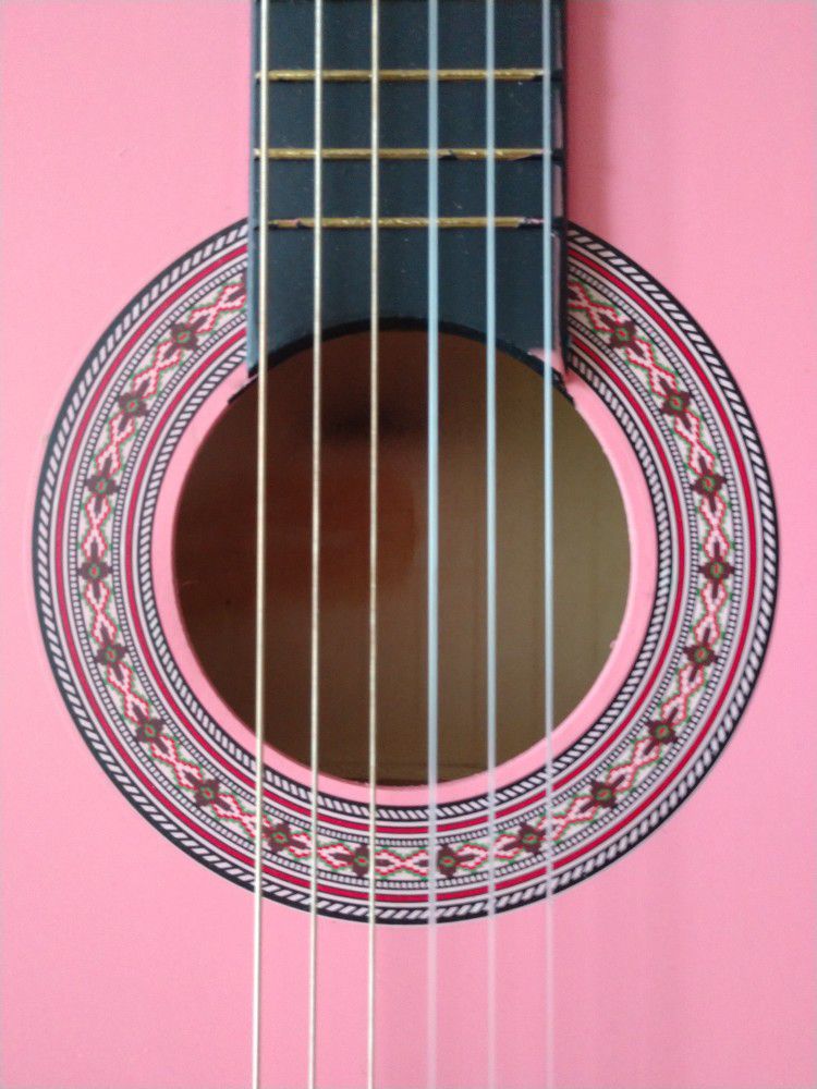 Brand New 38" Pink Guitar