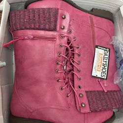 Pink women’s boots size 12 Thumbnail