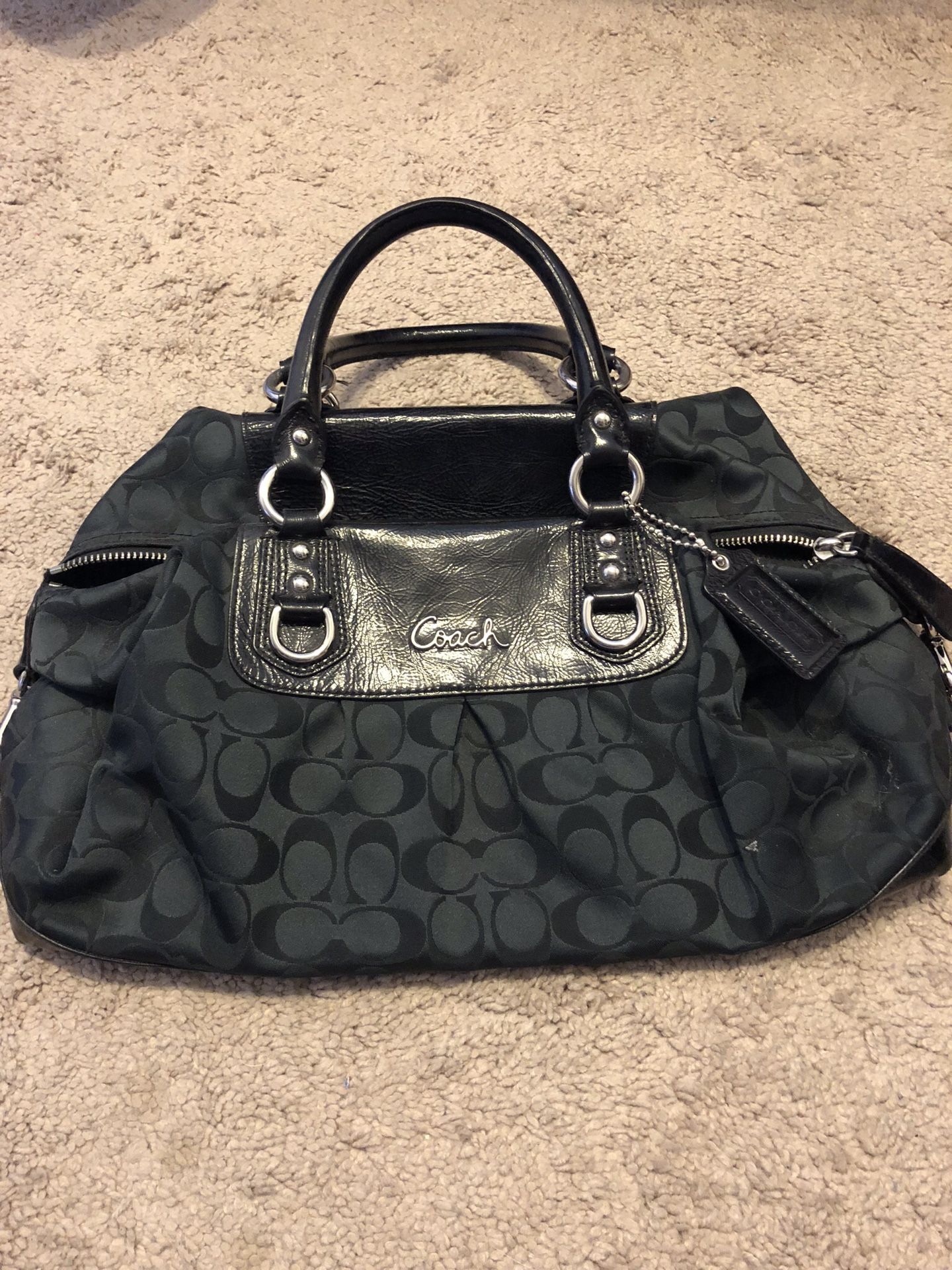 Black coach purse