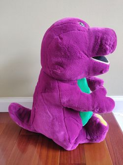 20" Barney Plush Toy 90s y2k PBS Show Purple Dinosaur Doll Kids Childrens Rare Vintage Thumbnail