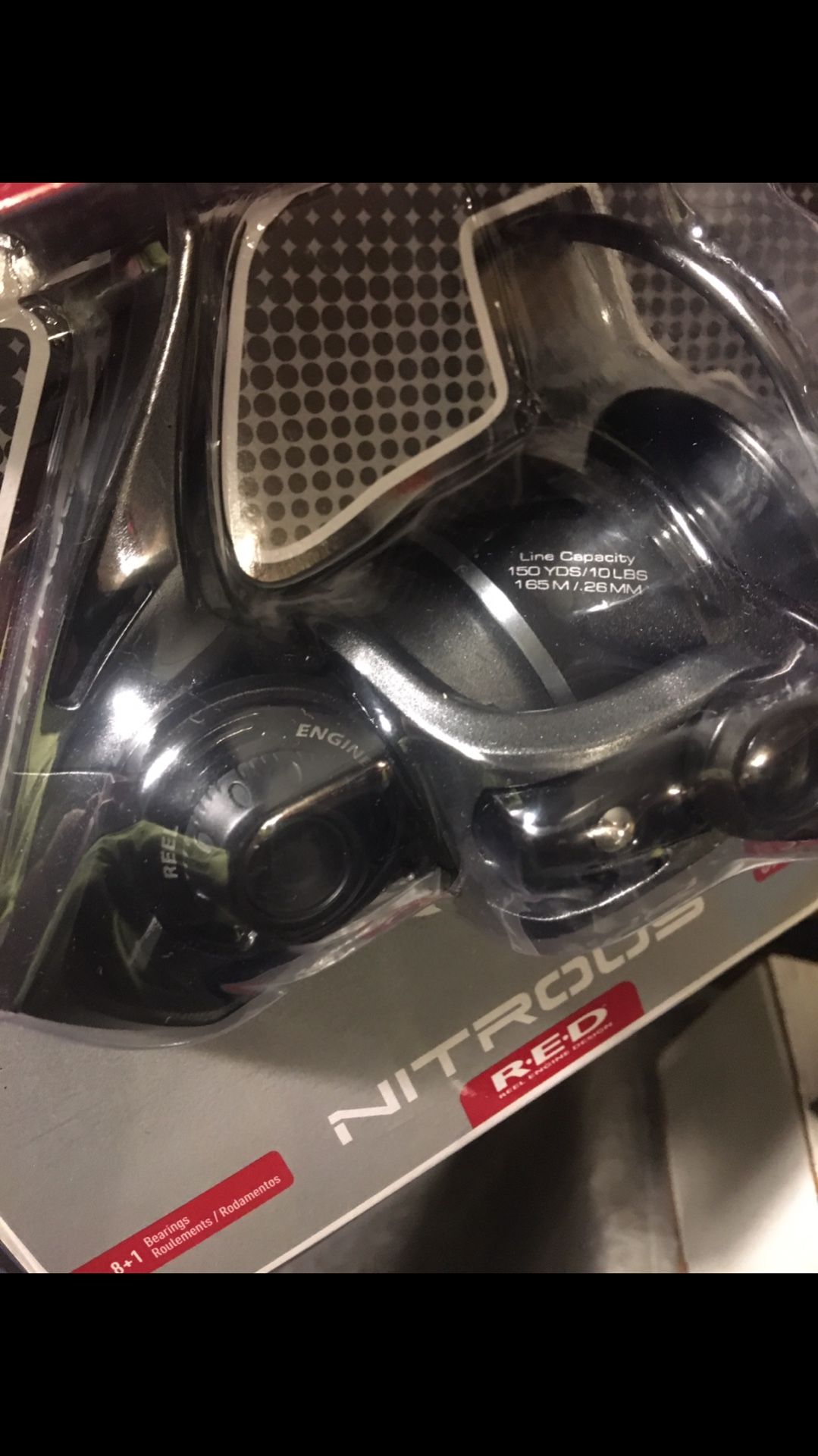 New! Quantum Red Fishing Reel Never Used